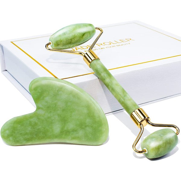 Coffret cadeau rouleau de jade et gua sha