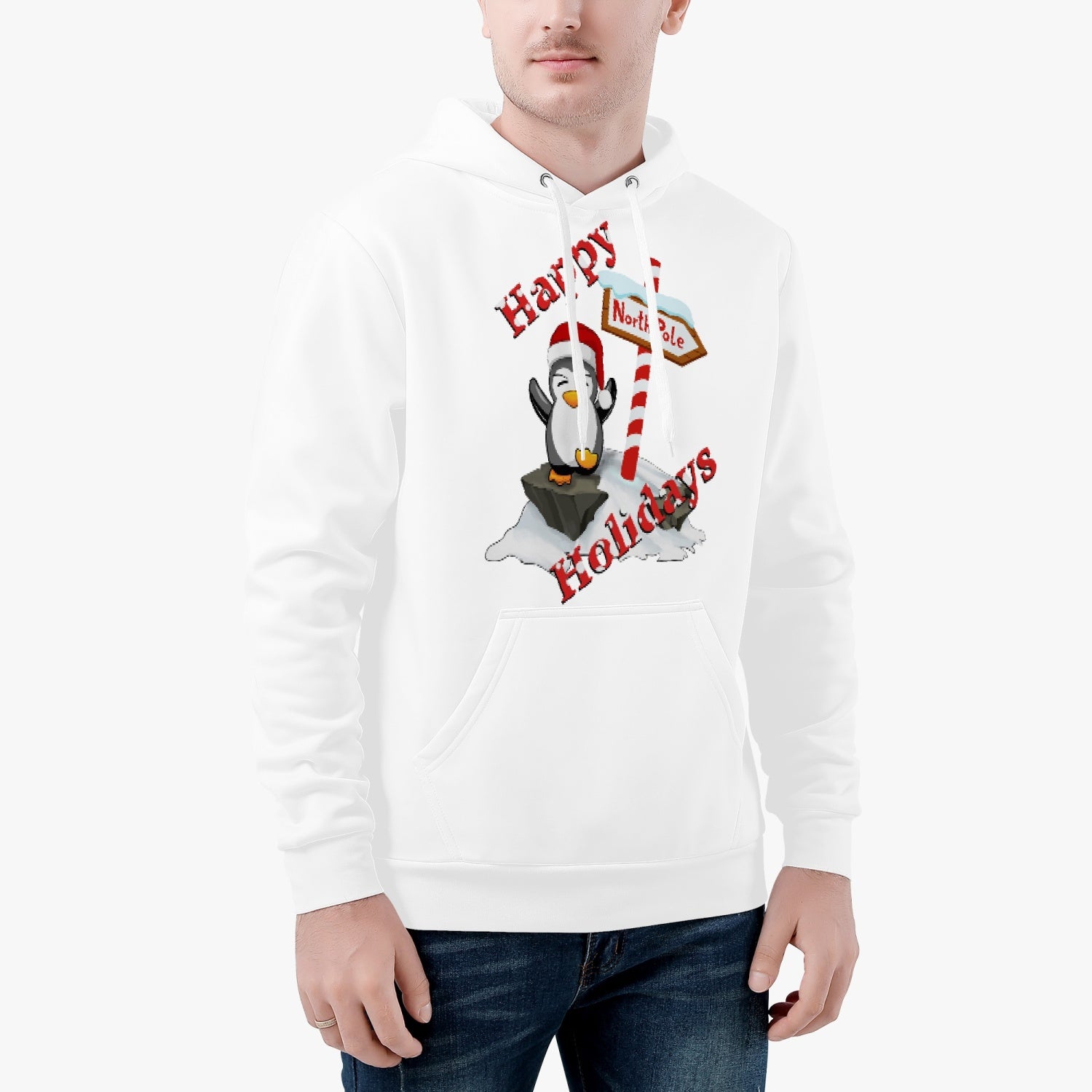 Sudadera con capucha de pingüino para las fiestas