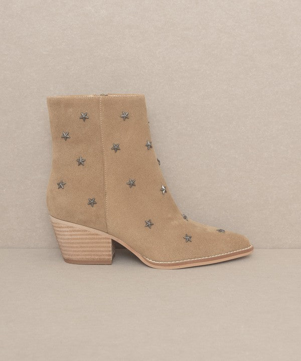 OASIS SOCIETY Ivanna - Botas vaqueras con tachuelas de estrellas