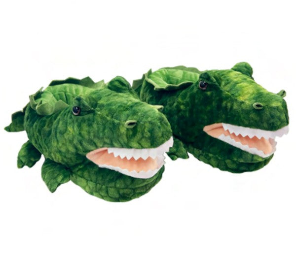 Alligator Hugs – Chaussons en peluche pour enfants