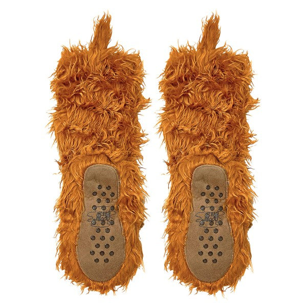 Calcetines pantuflas de peluche para niños de Highland Cattel