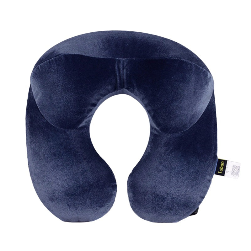 Almohada de viaje en forma de U para avión, almohada inflable para el cuello, accesorios de viaje, almohadas cómodas de 4 colores para dormir, textiles para el hogar