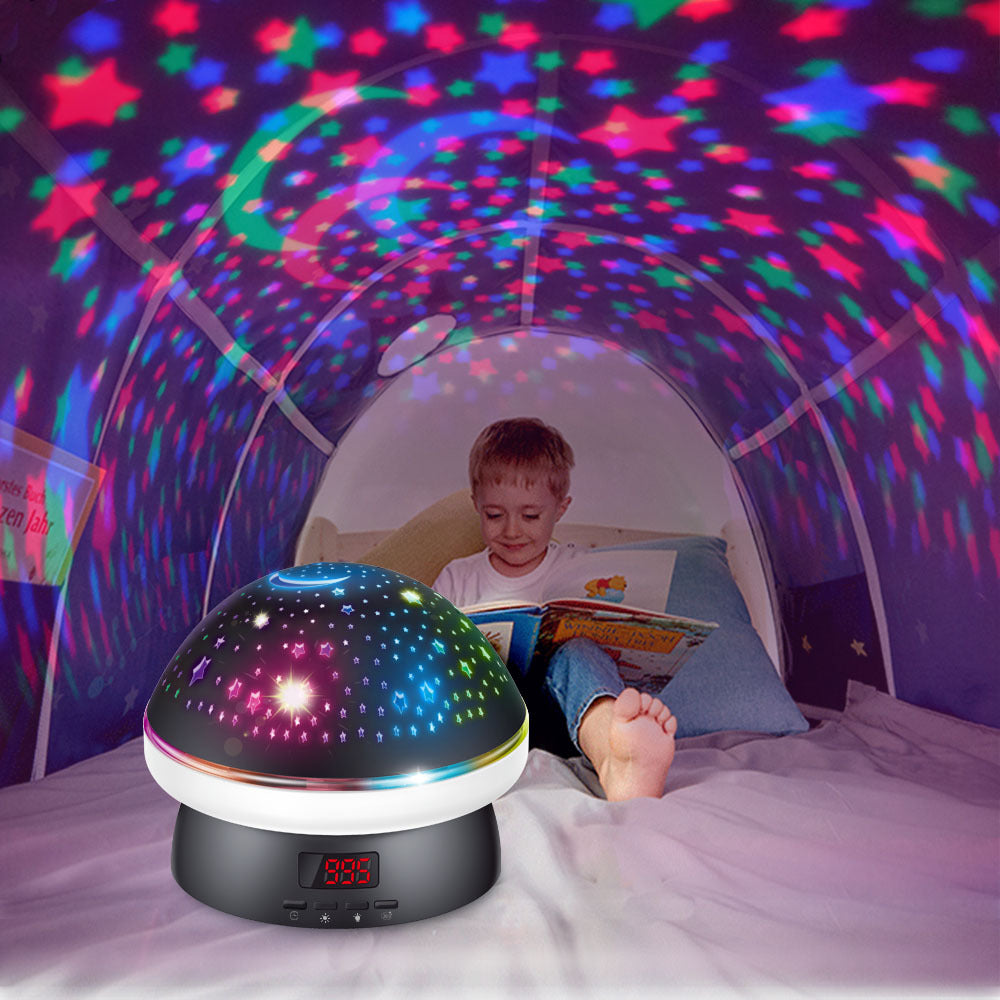 New Remote Control Mushroom Star Projection Lamp Rotary Projection Night Lamp Bedroom Lamp