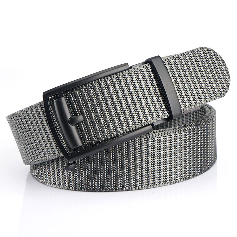 New Toothless Hollow Automatic Buckle Belt Outdoor Leisure Nylon Belt