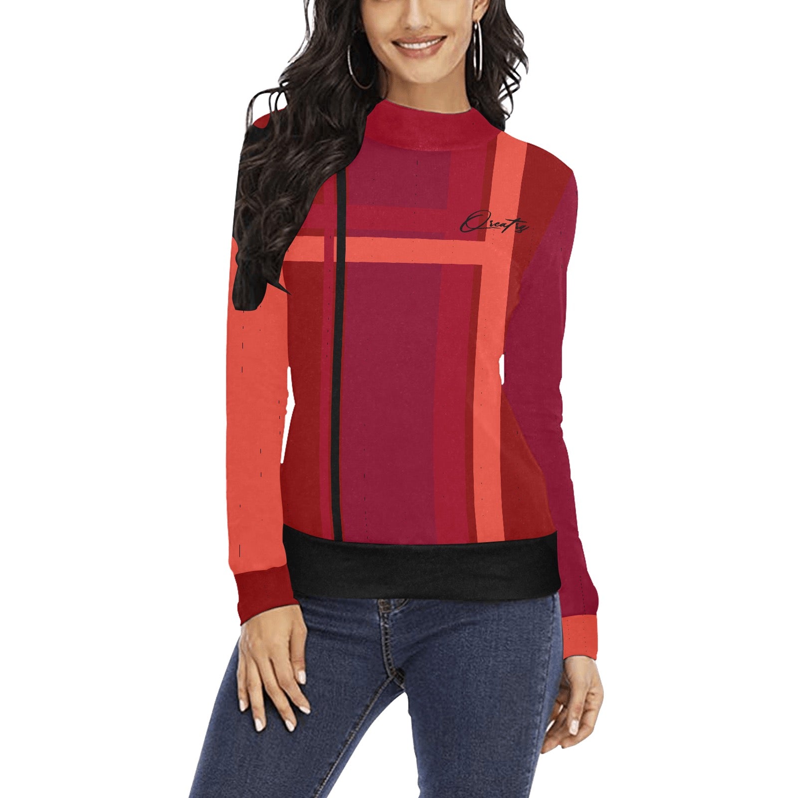 QREATRZ Linzo Neck Sweater