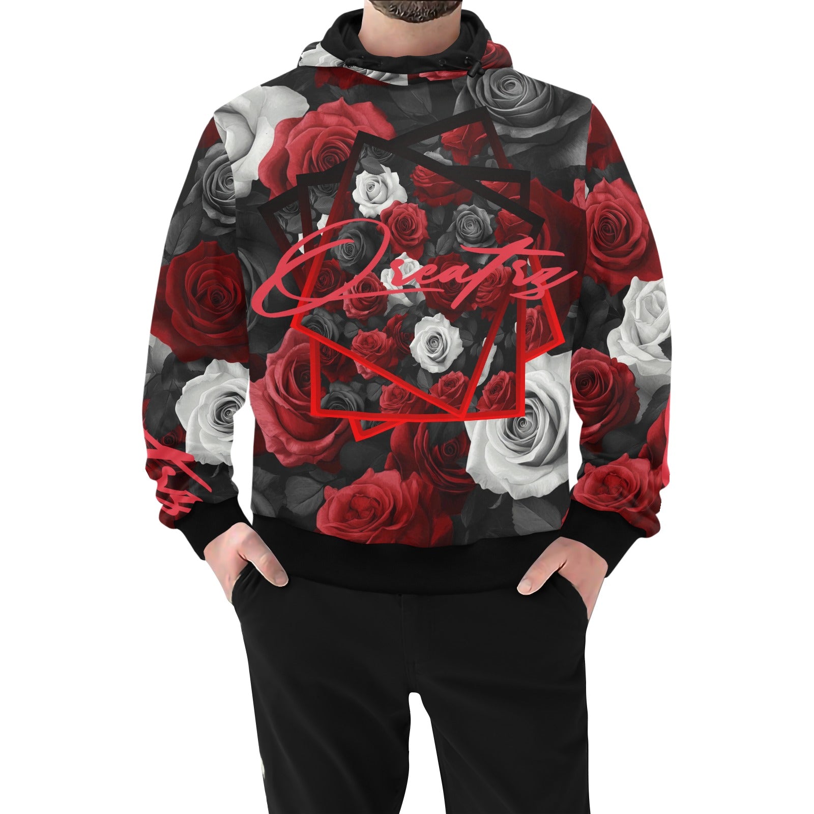 QREATRZ Roses Limited Edition Pullover Hoodie