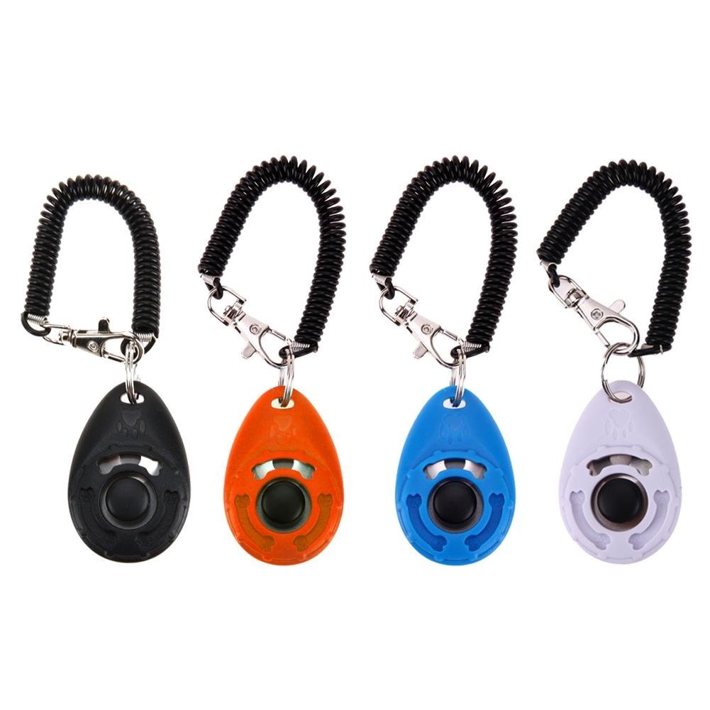 1pc Pet Trainer Pet Dog Training Dog Clicker Adjustable Sound Key Chain - Qreatrz Fashion and Design LLC