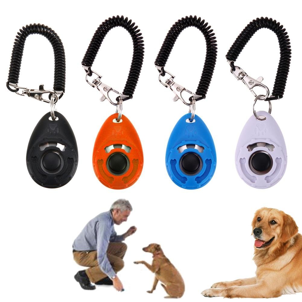 1pc Pet Trainer Pet Dog Training Dog Clicker Adjustable Sound Key Chain - Qreatrz Fashion and Design LLC