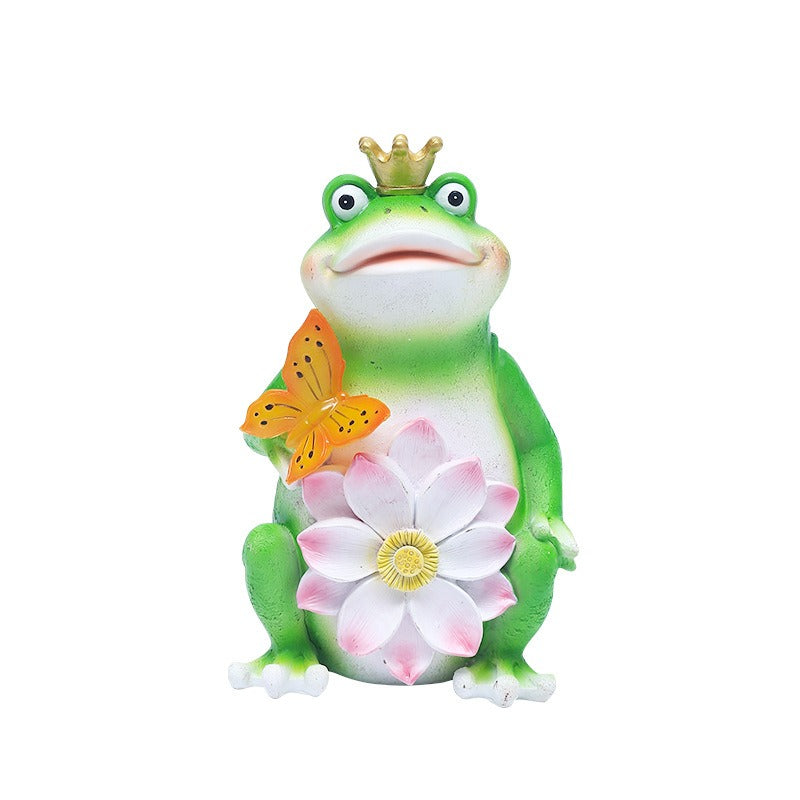 Frog solar lamp outdoor courtyard decoration