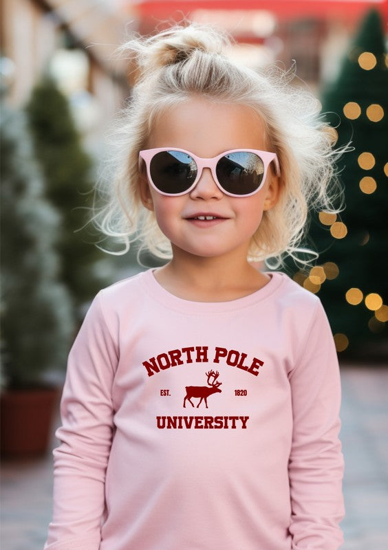 North Pole University Toddler Tee