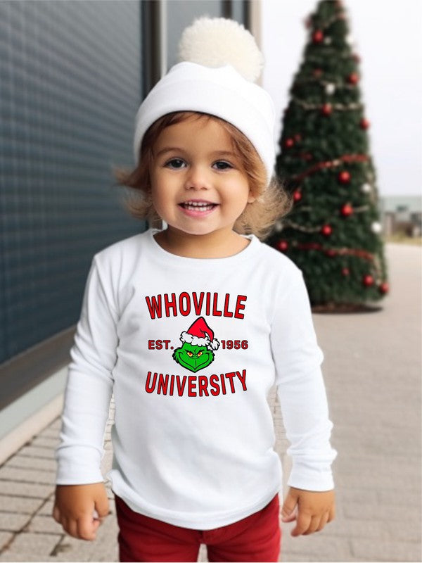 Camiseta para niños pequeños de la Universidad Whoville