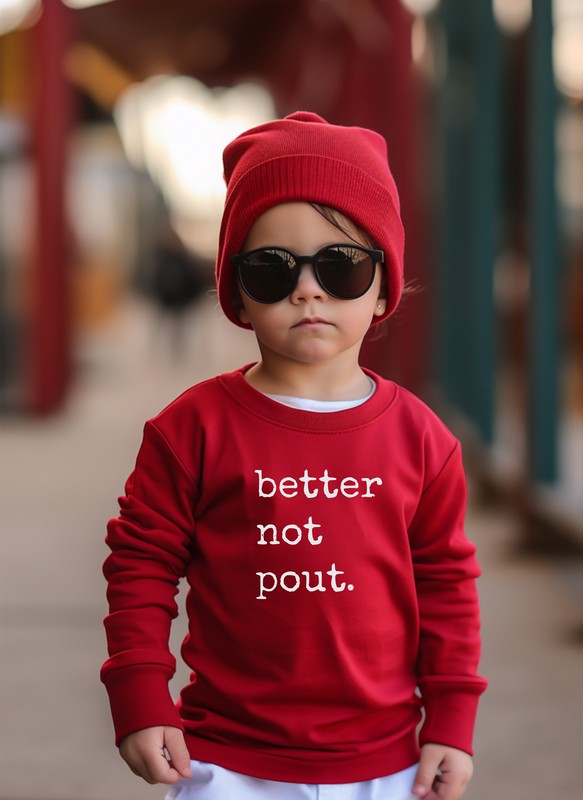 Camiseta para niños pequeños Better Not Pout