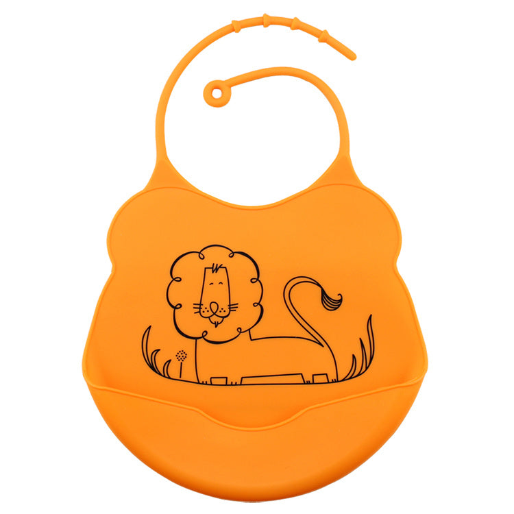 Cartoon silicone bib