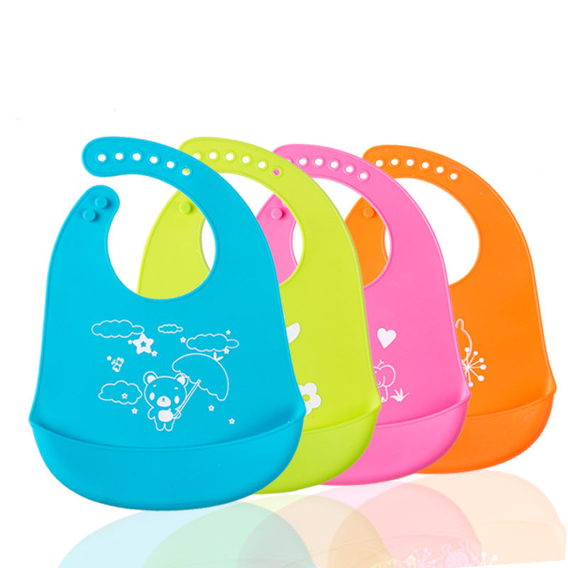 Silicone Baby Bib with Food Pocket