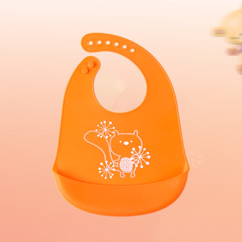 Silicone Baby Bib with Food Pocket