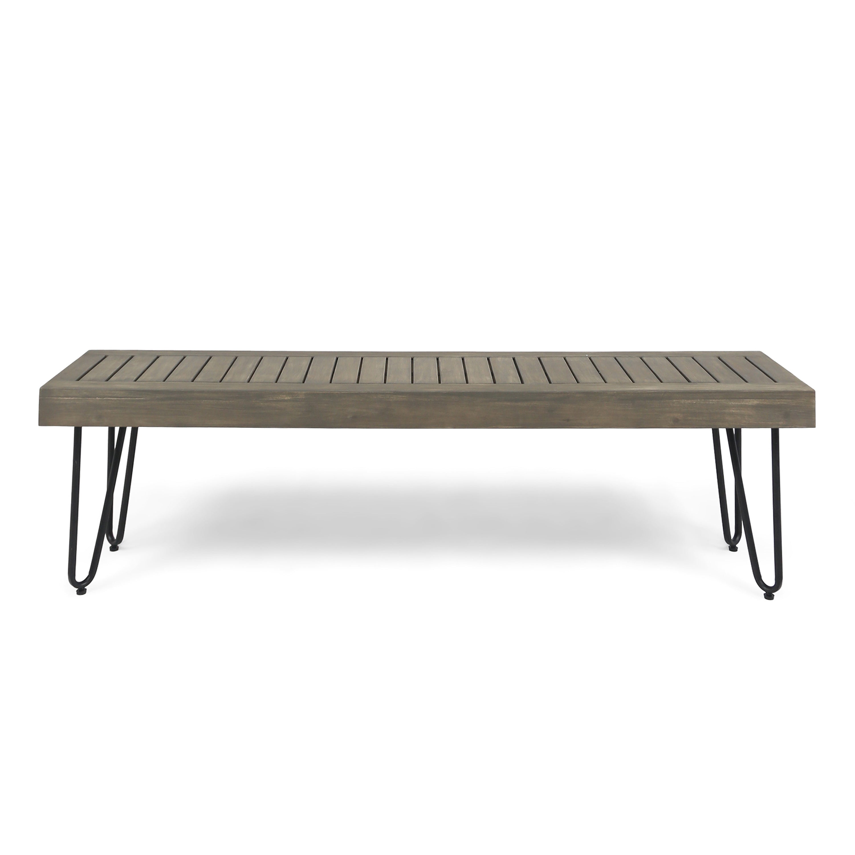 JANE INDUSTRIAL WOOD AND METAL BENCH