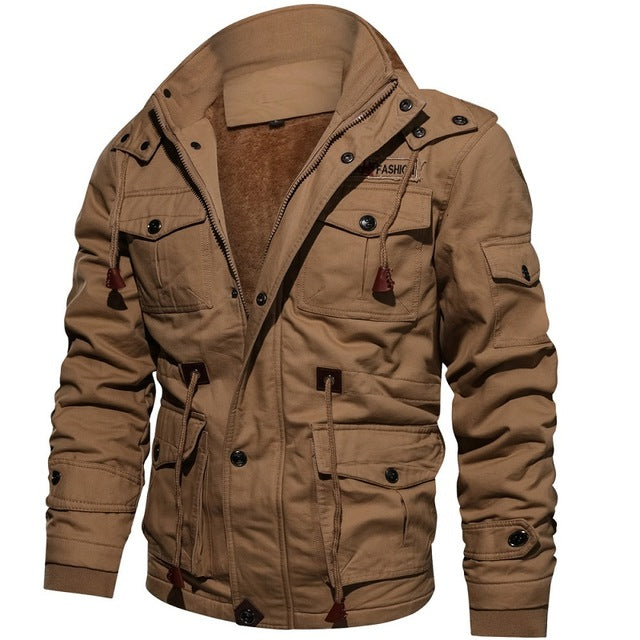 Veste polaire d'hiver pour hommes Mountainskin manteau à capuche chaud vêtements d'extérieur thermiques épais veste militaire pour hommes vêtements de marque pour hommes 