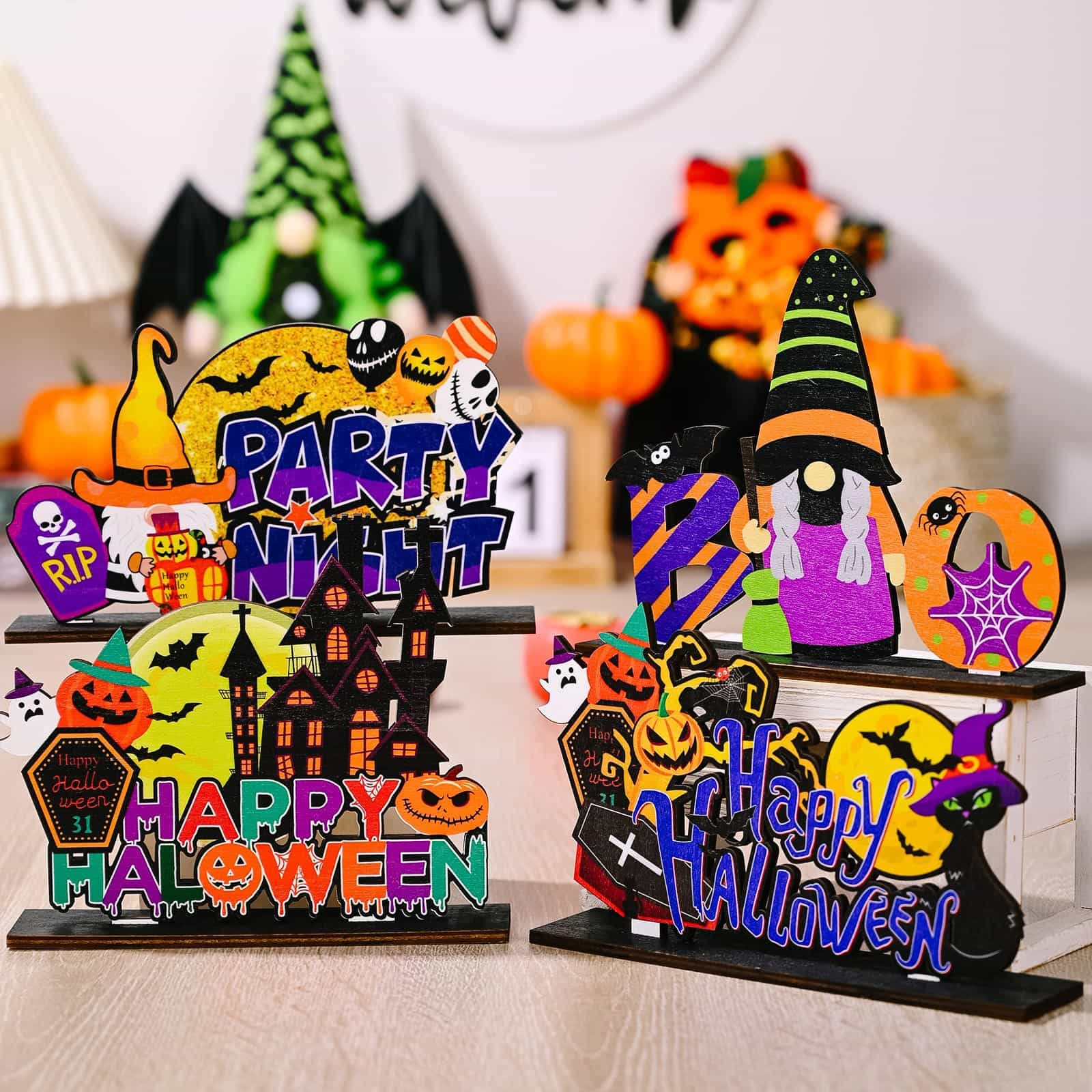 Adornos variados de elementos de Halloween de 2 piezas