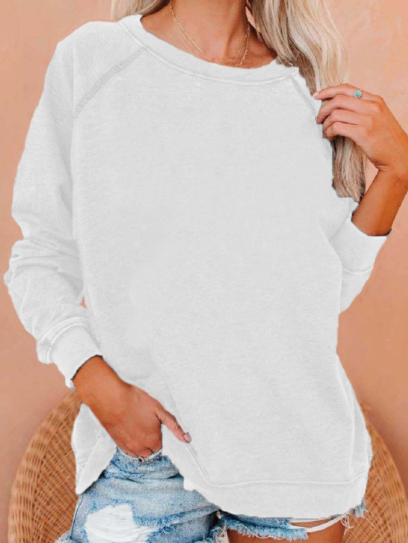 Pull raglan à manches longues pour automne et hiver