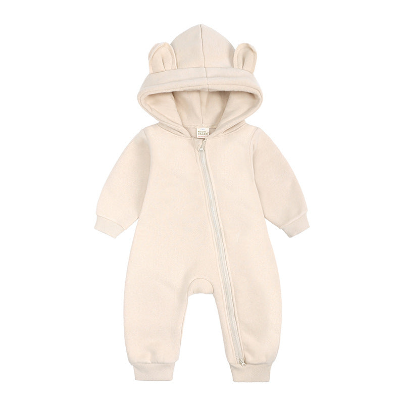 Autumn And Winter New Baby Onesie Go Out Clothes Thick Style Romper Newborn Clothes