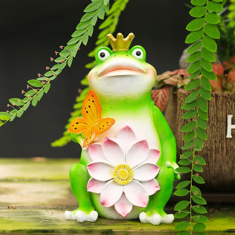 Frog solar lamp outdoor courtyard decoration