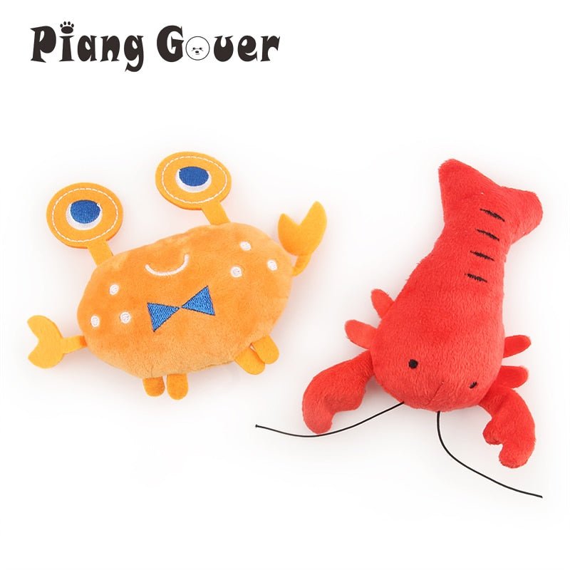 2PCS Lobster Plush Squeaky Pet Toy - Qreatrz Fashion and Design LLC