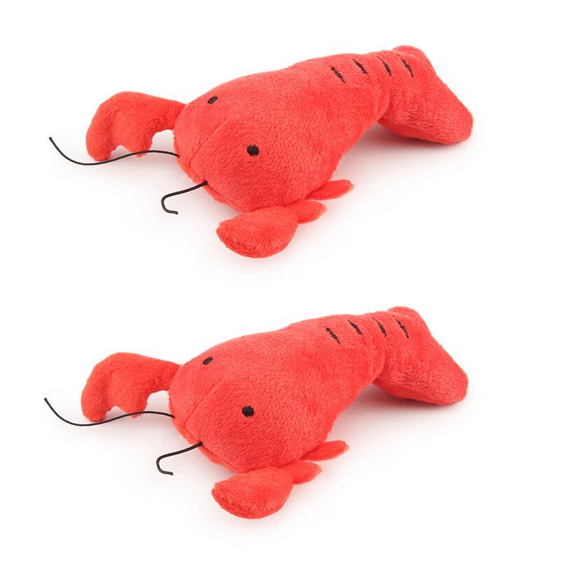 2PCS Lobster Plush Squeaky Pet Toy - Qreatrz Fashion and Design LLC