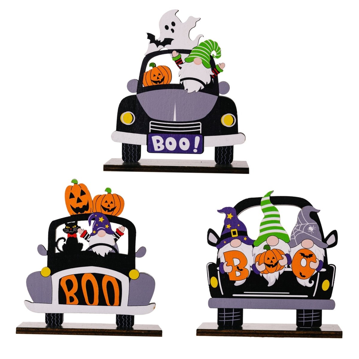 3 - Piece Halloween Element Car - Shape Ornaments - Qreatrz Fashion and Design LLC