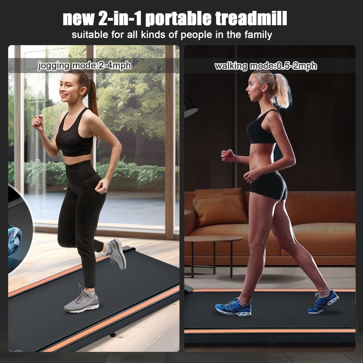 300 Pound Capacity Portable Treadmill - Qreatrz Fashion and Design LLC