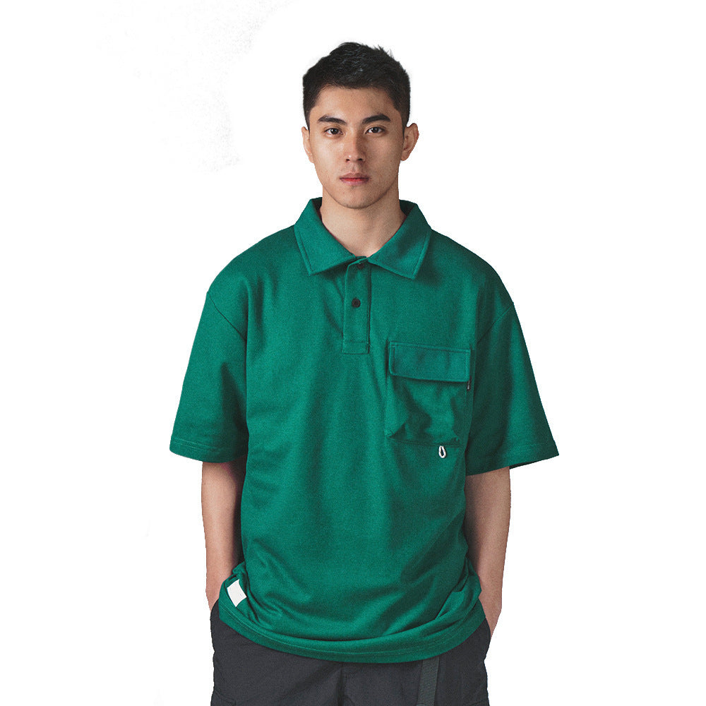 Men's Loose Fit Polo Short-sleeved Shirt