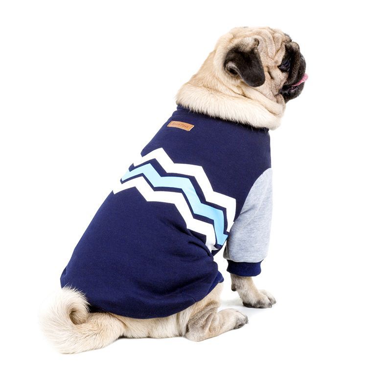 Otoño e invierno, nueva ropa para perros, suéter cálido de algodón con ondas, suéter de ocio para mascotas, suministros para mascotas 