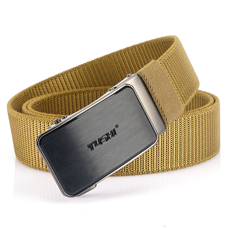 New Tactical Outdoor Woven Nylon Versatile Automatic Buckle Belt