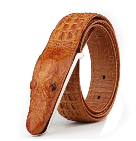 Ceintures pour hommes Ceinture de créateur en cuir de luxe Crocodile Hombre