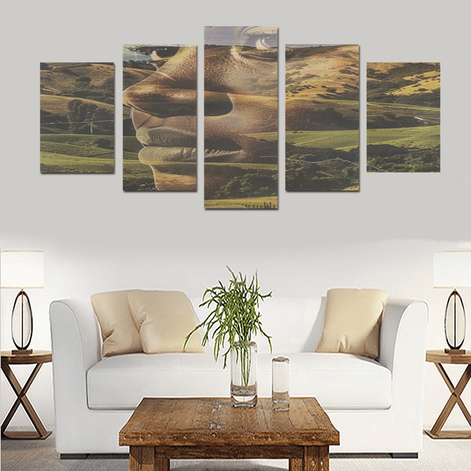 This Land Is Our Land Canvas Wall Art Prints (No Frame) 5-Pieces/Set D