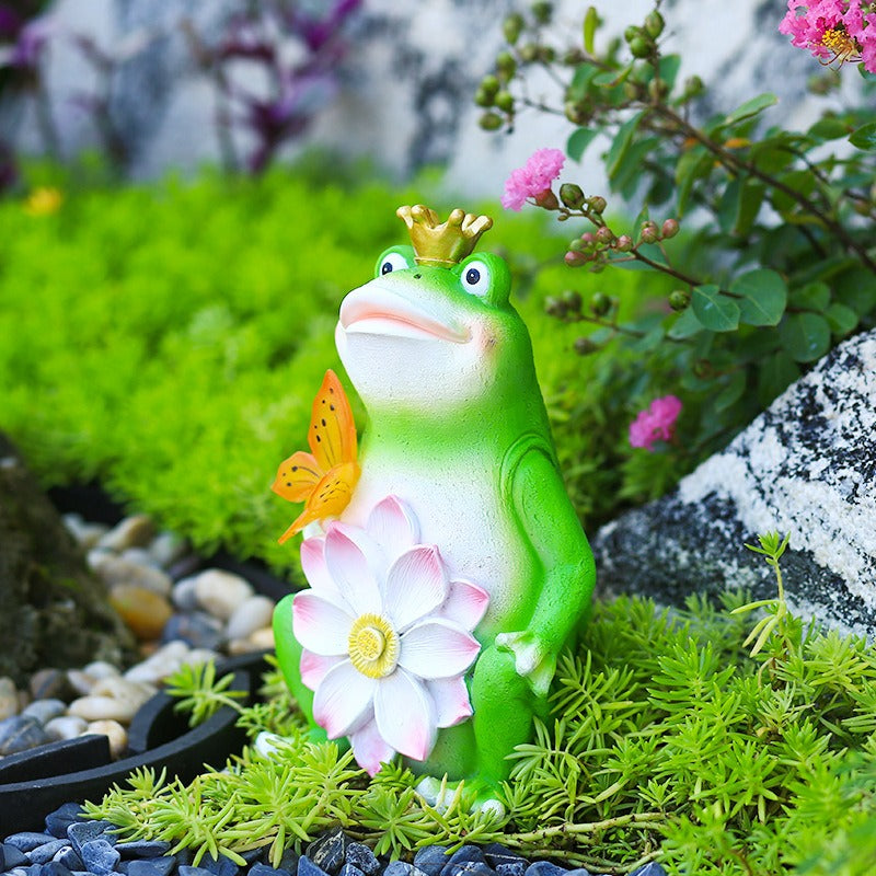 Frog solar lamp outdoor courtyard decoration