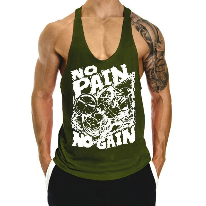 Camiseta sin mangas de fitness sin dolor Qreatrz