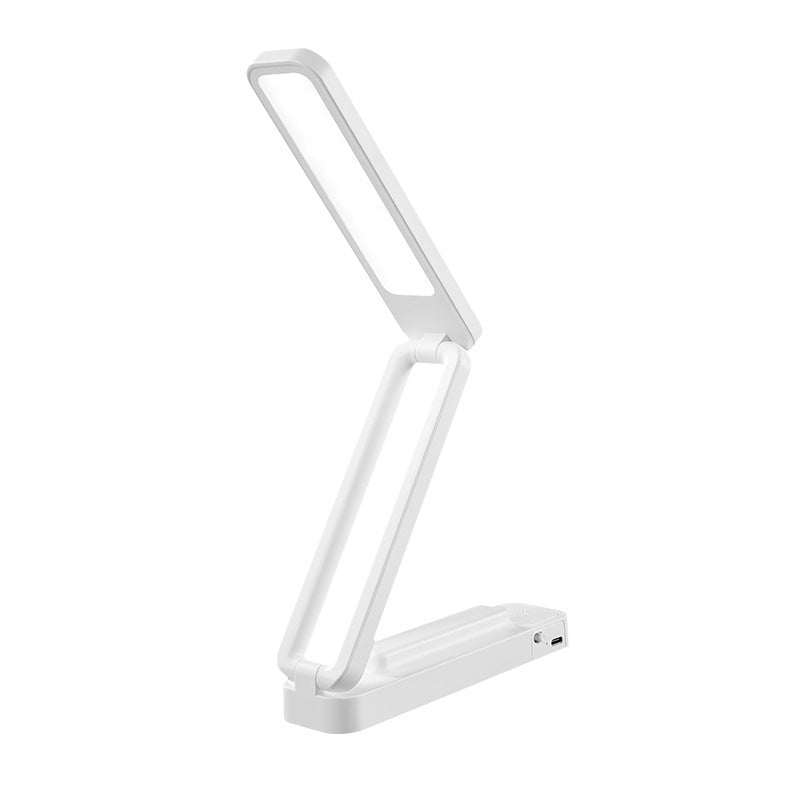 Creative Desk Lamp For Students Dormitory Learning Dual Use Clamshell Folding Eye Protection Bedside Reading Lamp