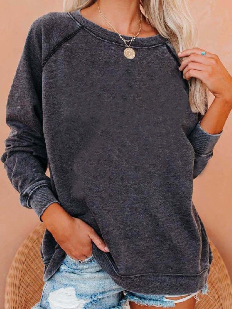 Pull raglan à manches longues pour automne et hiver