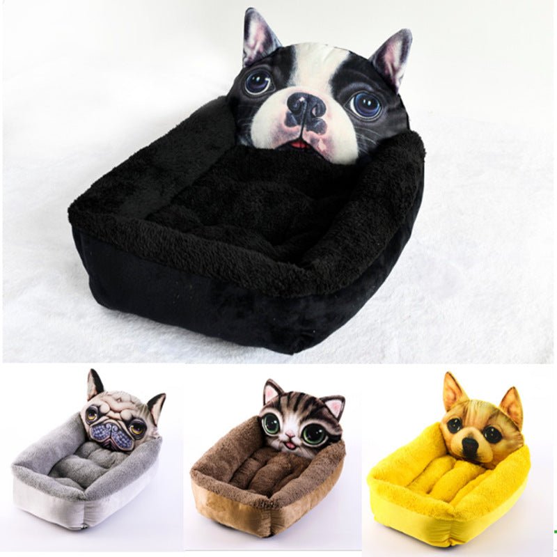 3D Cartoon Pet Bed - Qreatrz Fashion and Design LLC