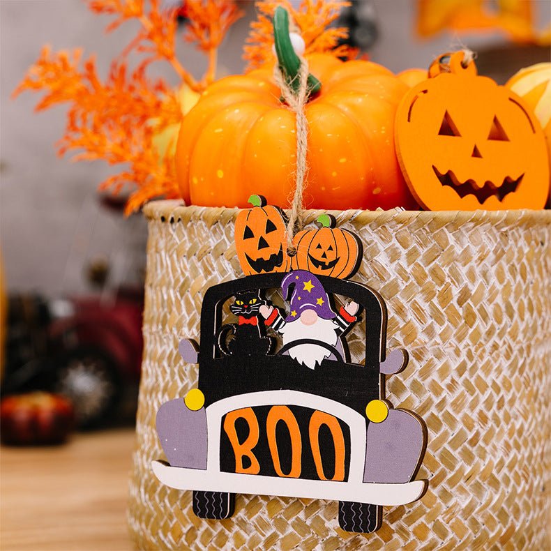 4 - Piece Halloween Element Car - Shape Hanging Widgets - Qreatrz Fashion and Design LLC