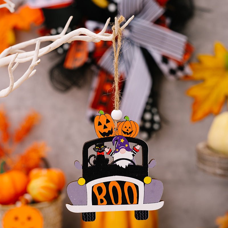 4 - Piece Halloween Element Car - Shape Hanging Widgets - Qreatrz Fashion and Design LLC