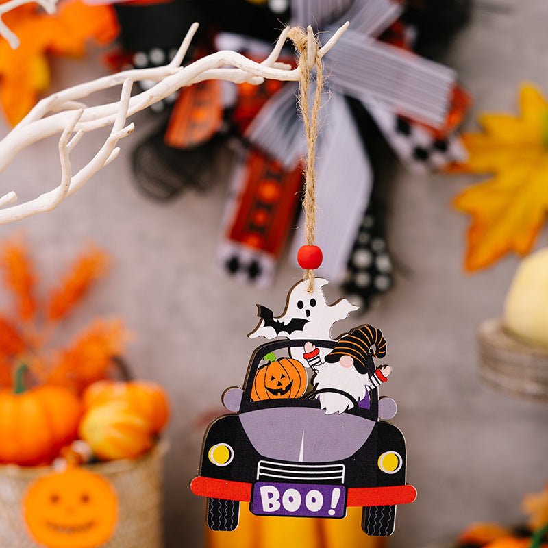 4 - Piece Halloween Element Car - Shape Hanging Widgets - Qreatrz Fashion and Design LLC