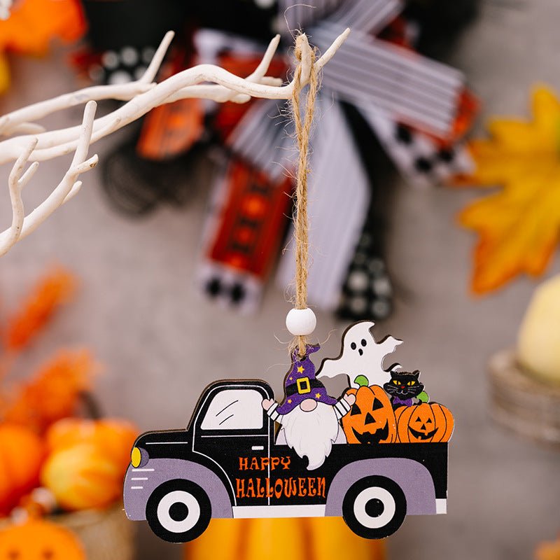 4 - Piece Halloween Element Car - Shape Hanging Widgets - Qreatrz Fashion and Design LLC