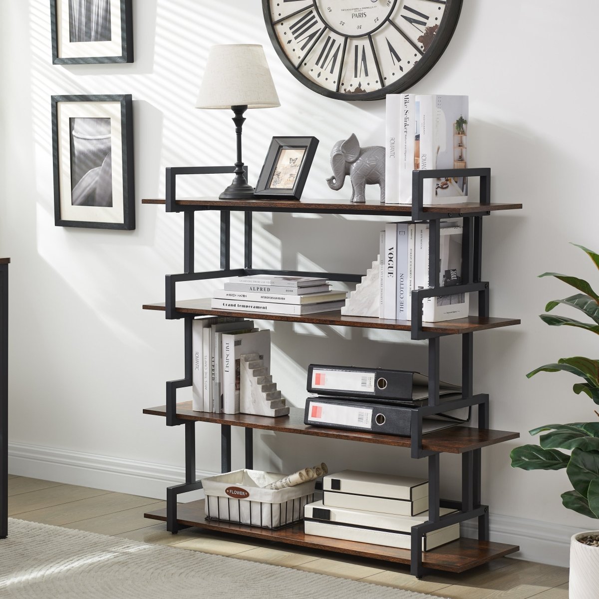 4 Tier Bookcase - Qreatrz Fashion and Design LLC