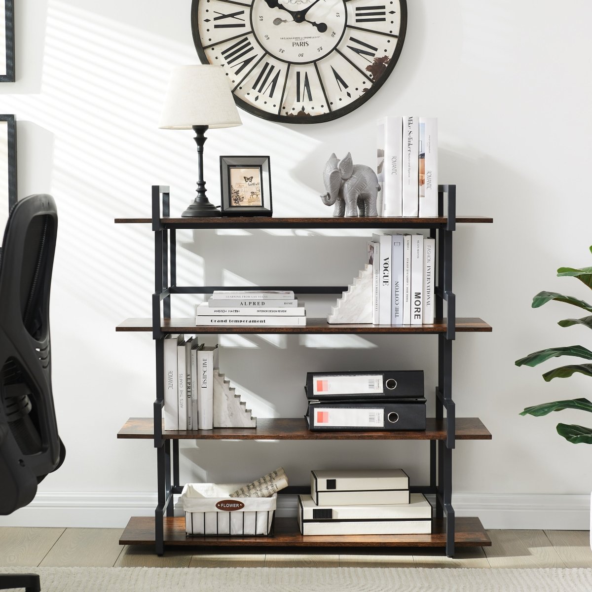 4 Tier Bookcase - Qreatrz Fashion and Design LLC