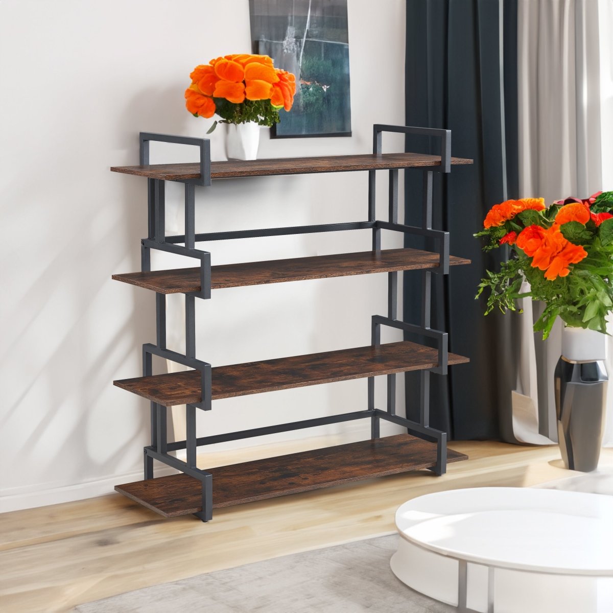 4 Tier Bookcase - Qreatrz Fashion and Design LLC