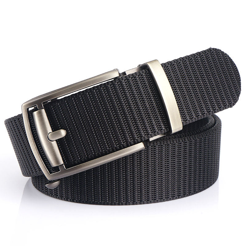 New Toothless Hollow Automatic Buckle Belt Outdoor Leisure Nylon Belt