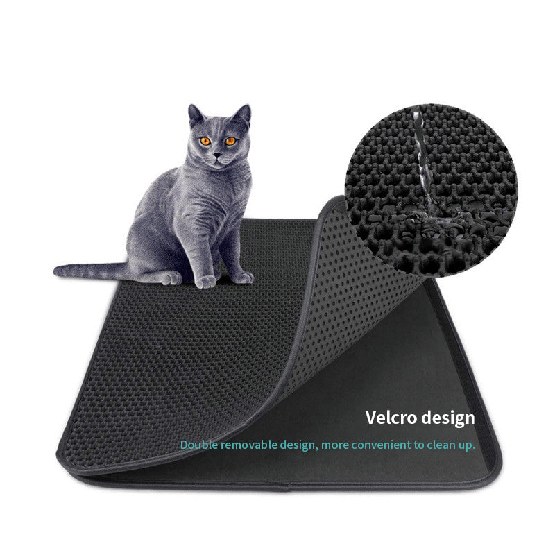 Double Layer EVA Pet Cat Litter Pad Sand Basin Filter Sand Pad Pet Supplies Cat Mat