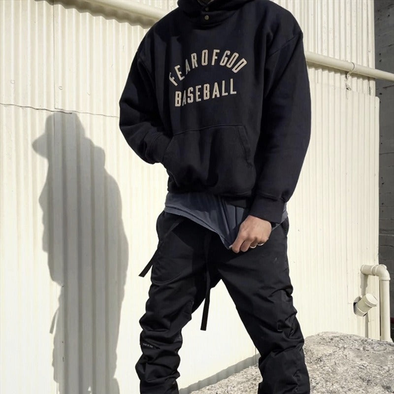 Unisex FOG Season 7 Main Line BASEBALL Letter Hoodie