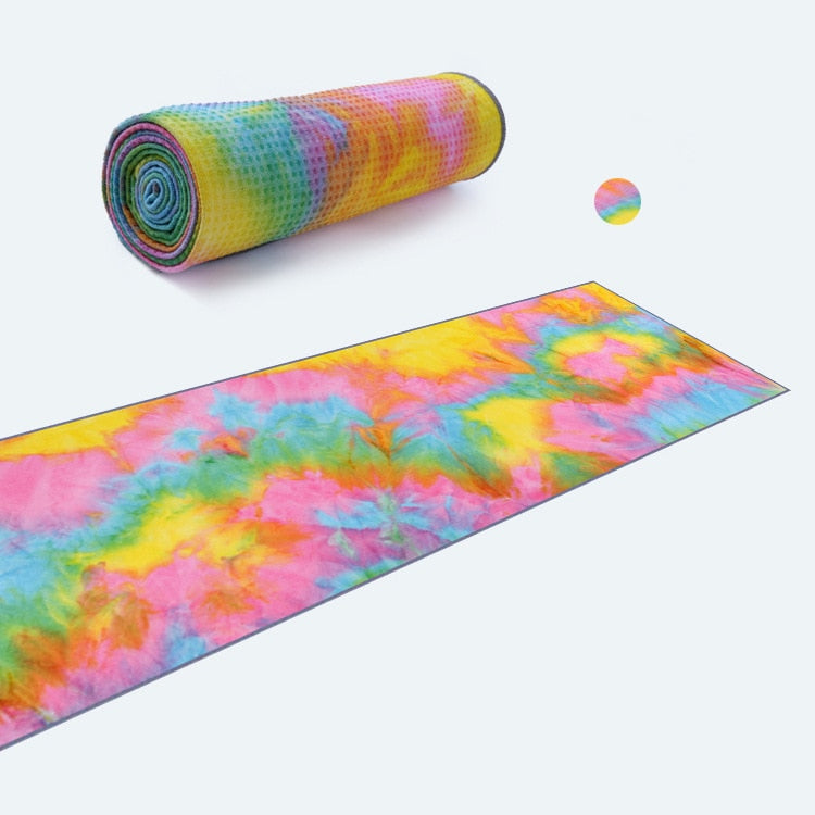 Tapis de yoga coloré 